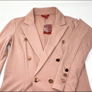 Pink Guess Blazer with rose gold accents